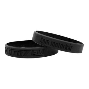 Bracciale MotoZem SK I am a biker nero