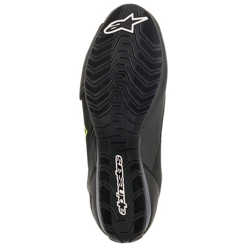 Stivali da moto Alpinestars Faster-3 Drystar nero-grigio-giallo fluo