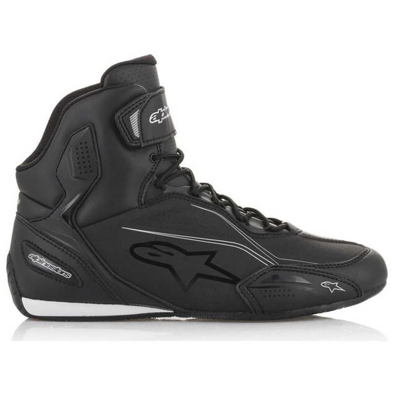 Stivali da moto Alpinestars Stella Faster nero e argento da donna