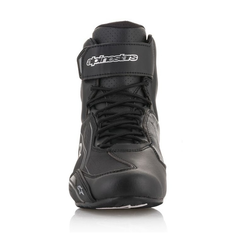 Stivali da moto Alpinestars Stella Faster nero e argento da donna