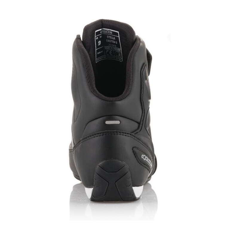 Stivali da moto Alpinestars Stella Faster nero e argento da donna