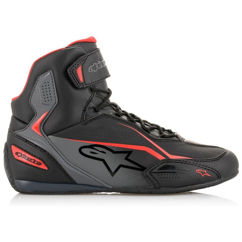 Stivali da moto Alpinestars Faster-3 nero-grigio-rosso