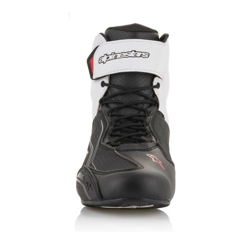 Stivali da moto Alpinestars Faster-3 neri, bianchi e rossi