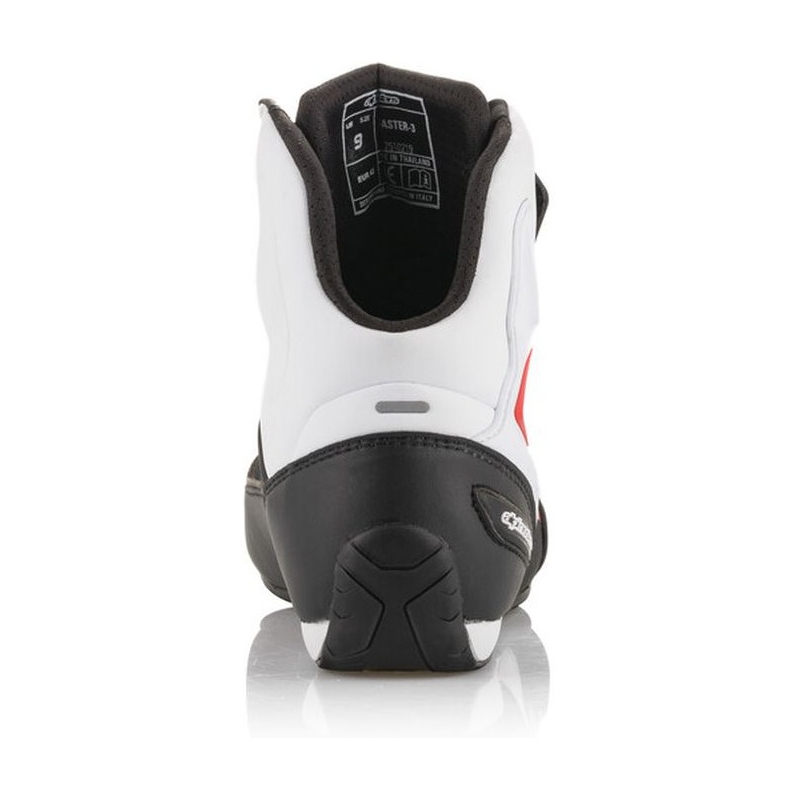 Stivali da moto Alpinestars Faster-3 neri, bianchi e rossi