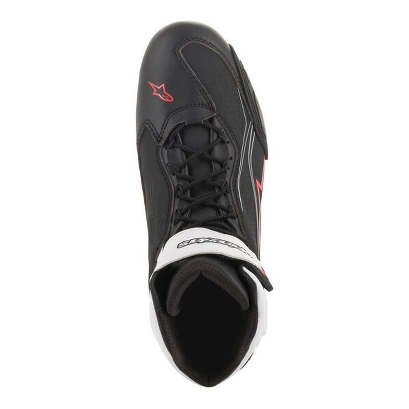 Stivali da moto Alpinestars Faster-3 neri, bianchi e rossi