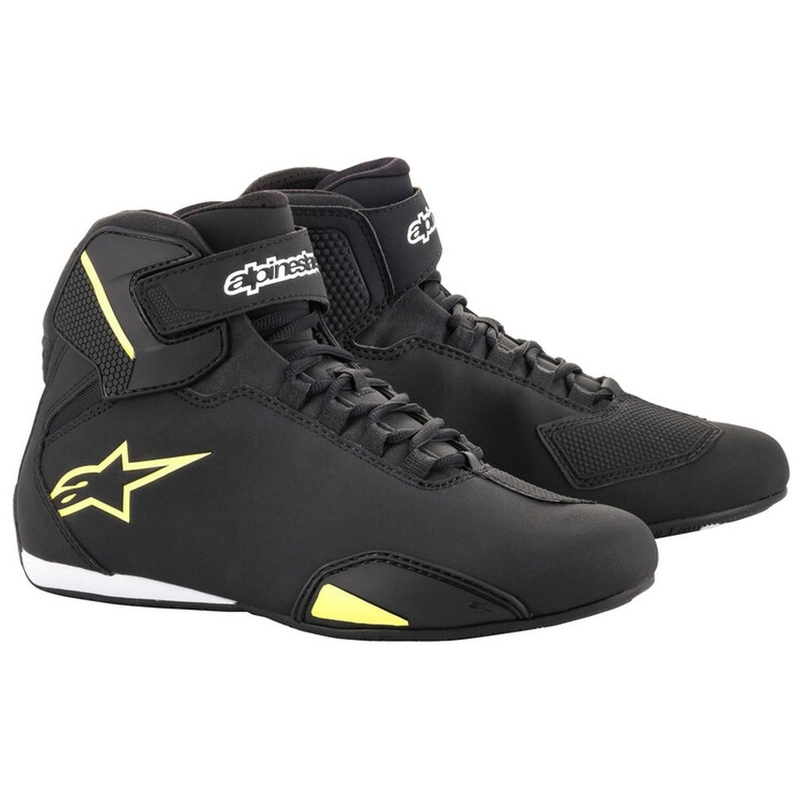 Stivali da moto Alpinestars Sector Nero-Giallo Fluo