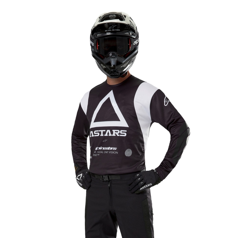 Maglia Alpinestars Techdura Motocross Nero