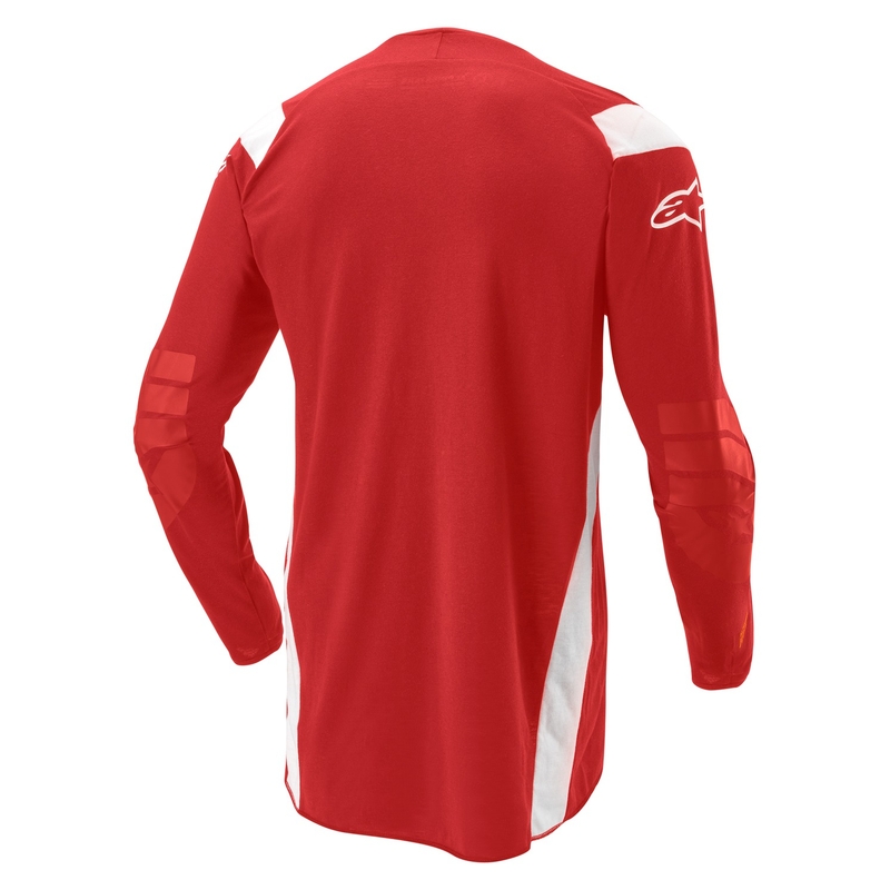 Maglia da motocross Alpinestars Techdura rosso fluo