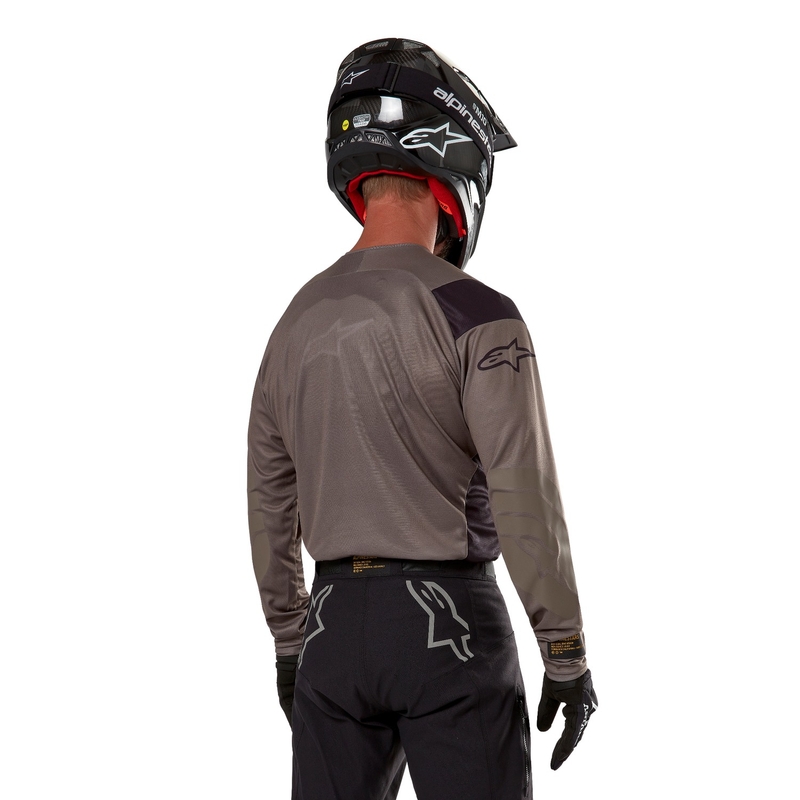 Alpinestars Techdura maglia da motocross marrone