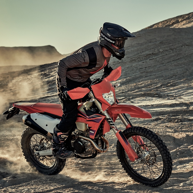 Alpinestars Techdura maglia da motocross marrone