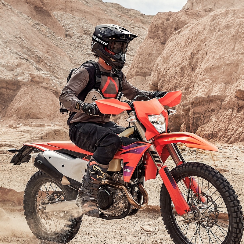 Alpinestars Techdura maglia da motocross marrone