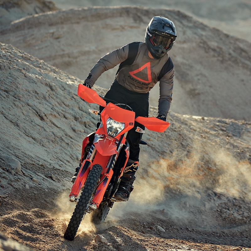 Alpinestars Techdura maglia da motocross marrone