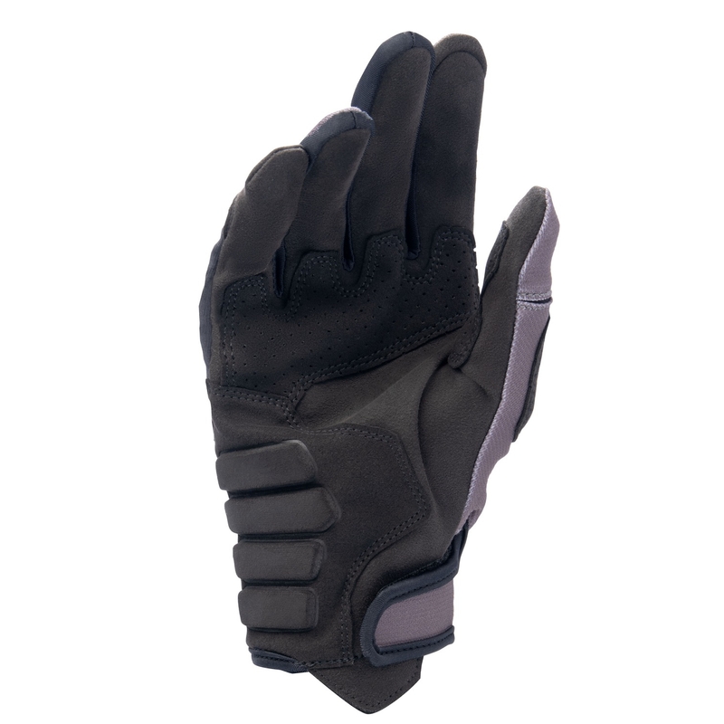 Alpinestars Techdura guanti da motocross nero-marrone-rosso fluo