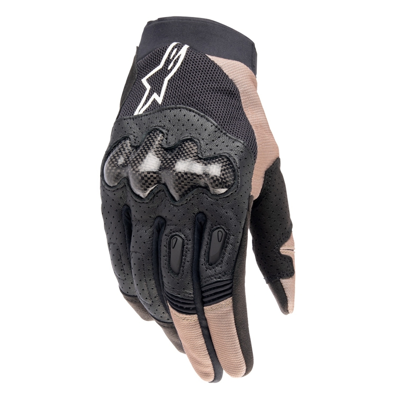 Guanti da motocross Alpinestars Megawatt 2 nero-marrone-bianco