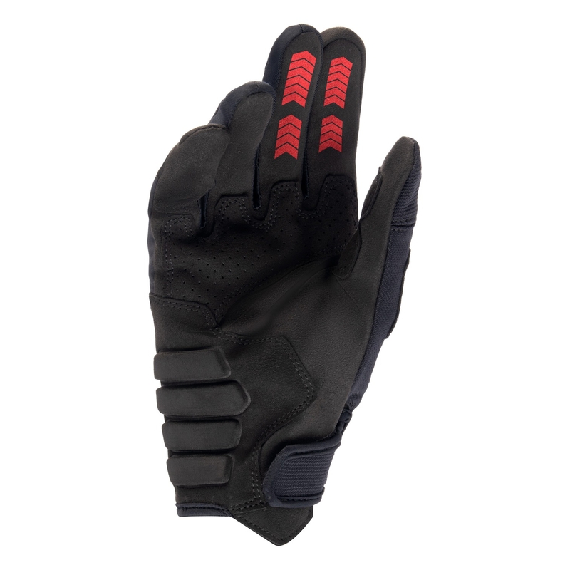 Guanti da motocross Alpinestars Techdura neri e rossi