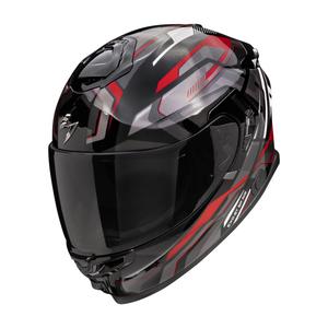 Casco moto integrale Scorpion EXO-GT SP Air Augusta nero-grigio-rosso