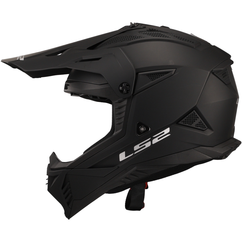 Casco da motocross LS2 MX708 Fast II Nero opaco massiccio
