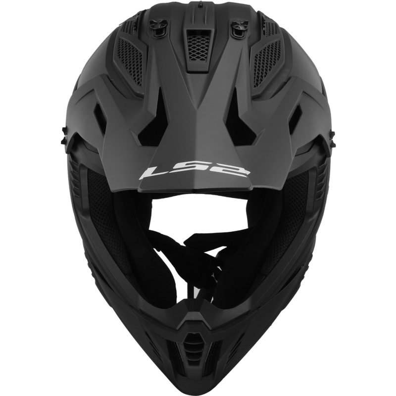 Casco da motocross LS2 MX708 Fast II Nero opaco massiccio