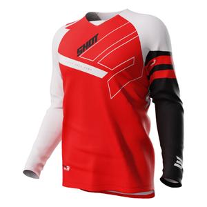 Maglia da motocross per bambini Shot Rush rosso Saldi