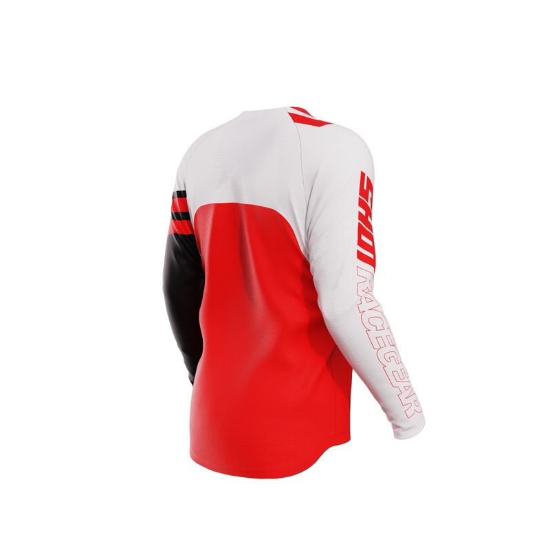 Maglia da motocross per bambini Shot Rush rosso Saldi