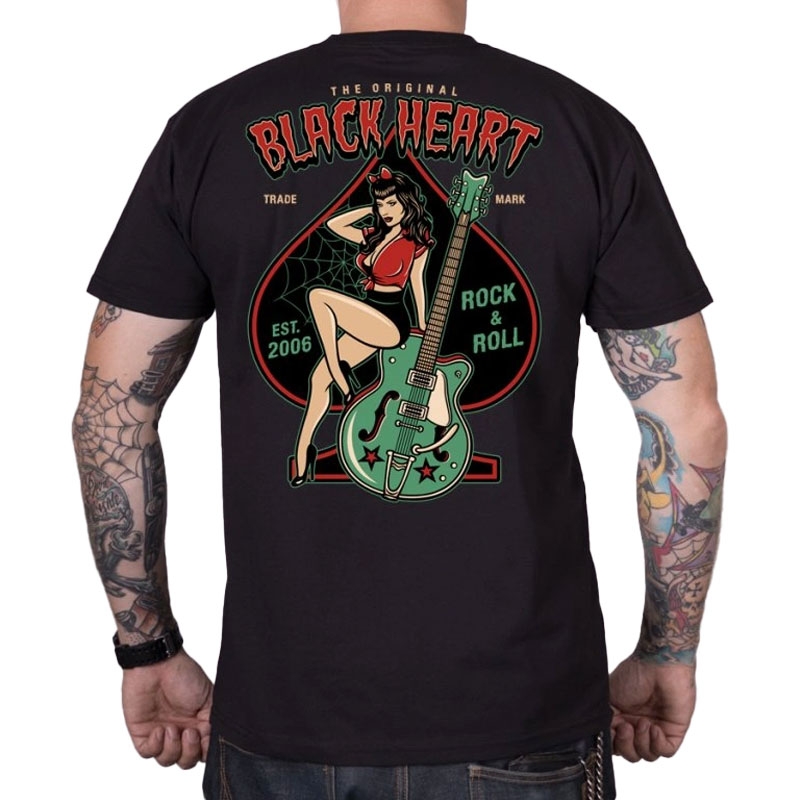 T-shirt Black Heart Ema nero