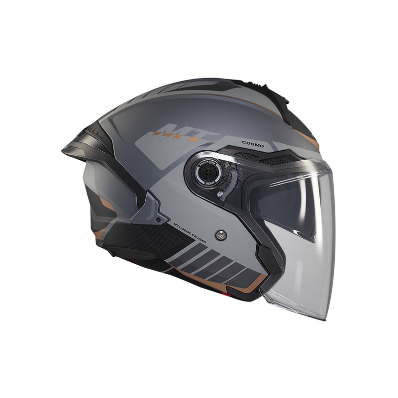 MT Cosmo SV Cruiser casco aperto grigio-nero opaco