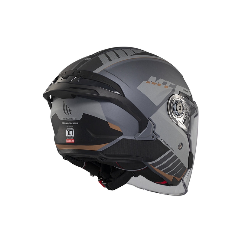 MT Cosmo SV Cruiser casco aperto grigio-nero opaco