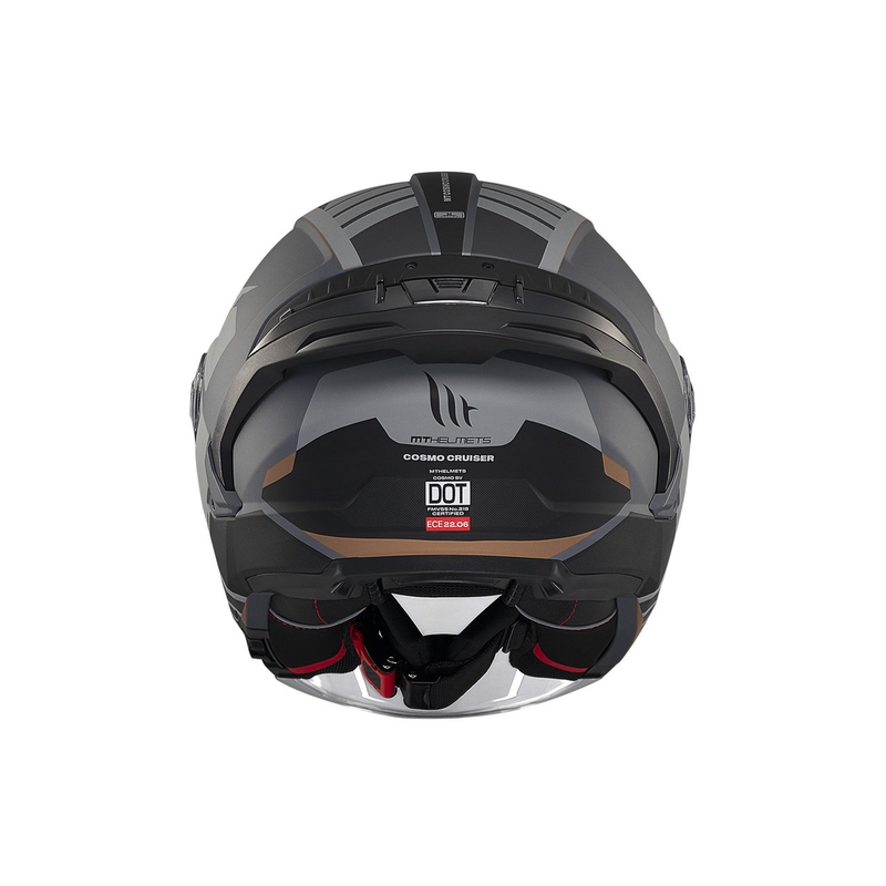 MT Cosmo SV Cruiser casco aperto grigio-nero opaco