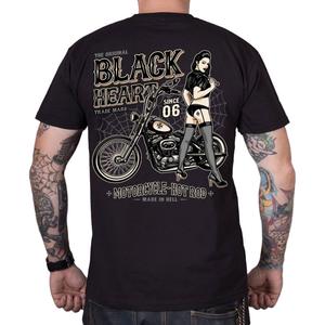 T-shirt Nero Cuore Chopper Pussy nero