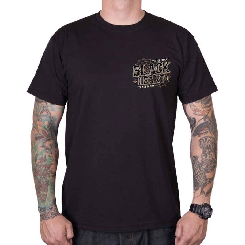 T-shirt Nero Cuore Chopper Pussy nero