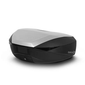 Vrchní kufr na motorku SHAD SH59X černý s hliníkovým krytem (rozšiřitelný koncept) se zámkem PREMIUM SMART