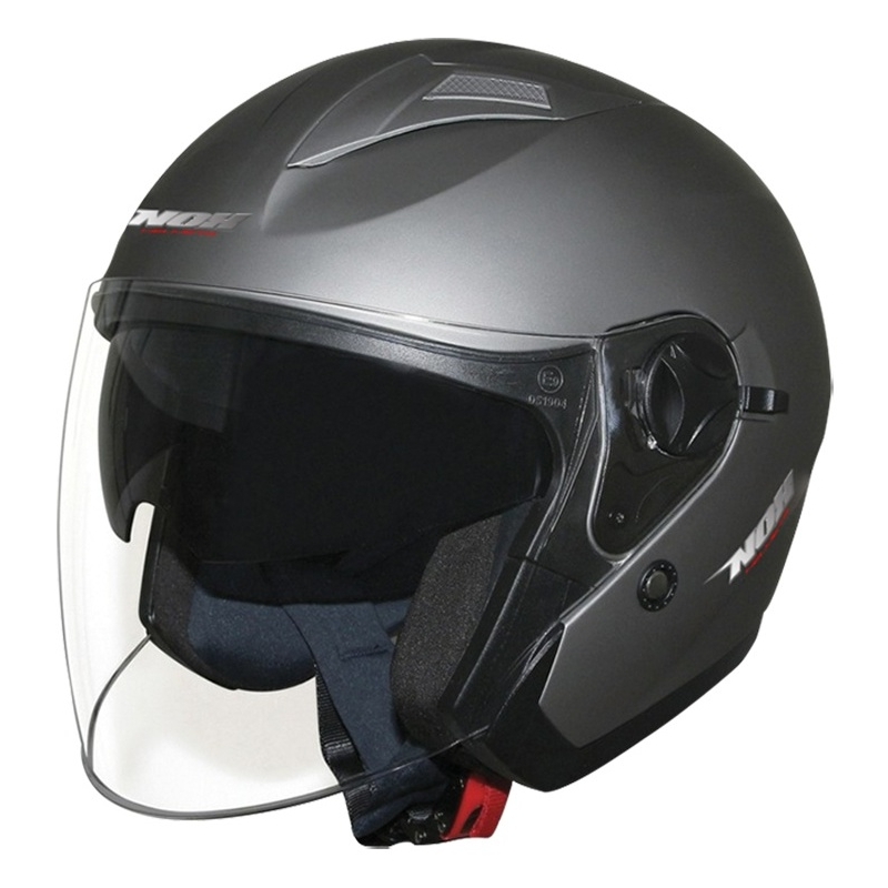 Přilba na motorku otevřená NOX N124 titanová matná výprodej