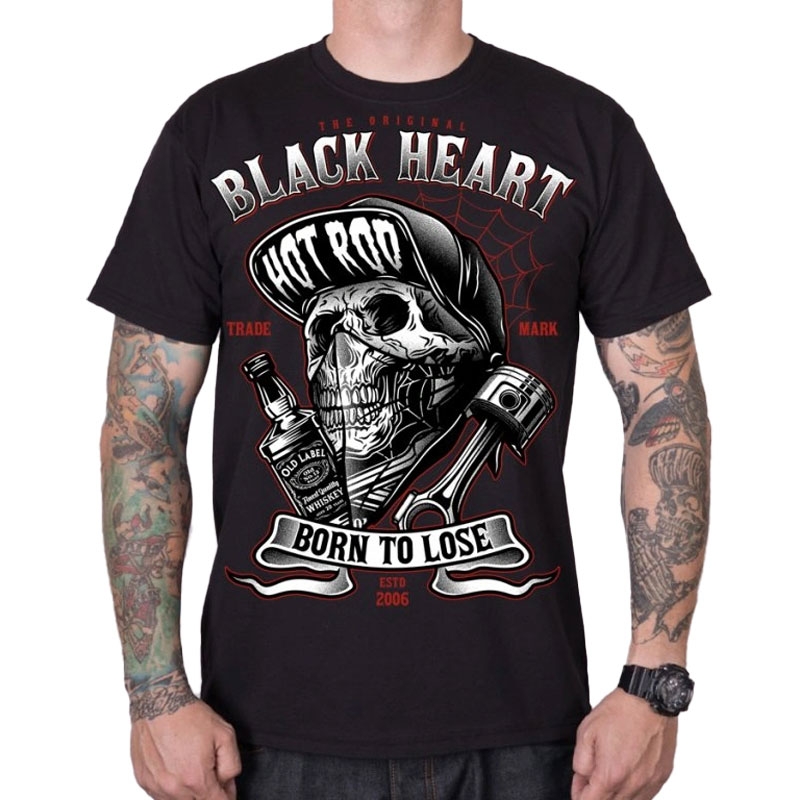T-shirt Black Heart Buddy nero