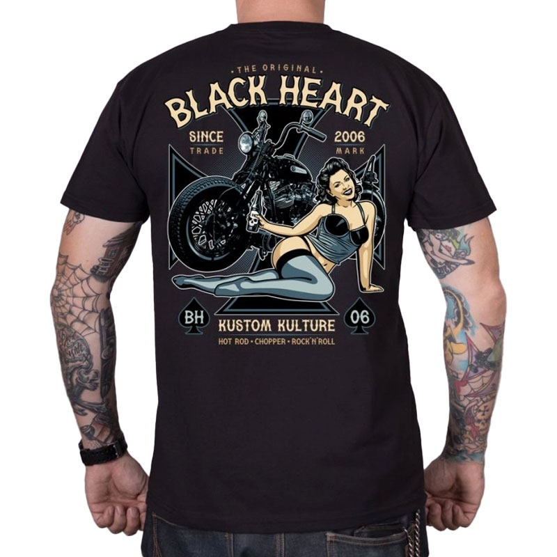 T-shirt Black Heart Ava nero
