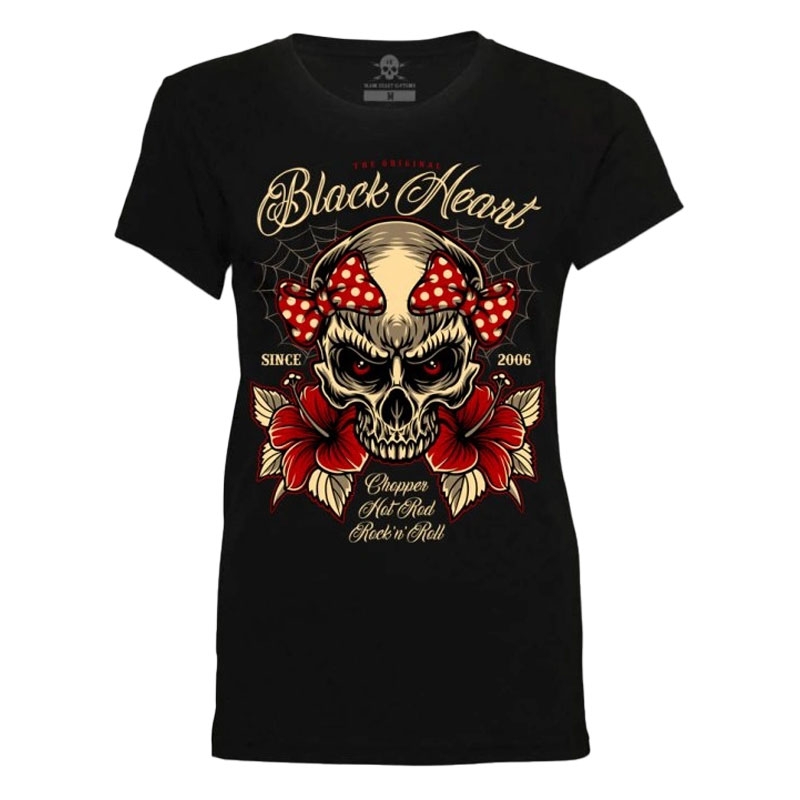 T-shirt donna Black Heart Ariella nero