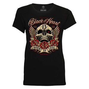 Maglietta donna Black Heart Born To Lose nero