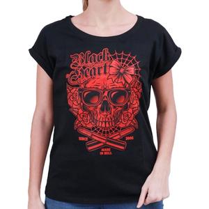 Maglietta donna con cuore nero Dead Beauty Ext nero