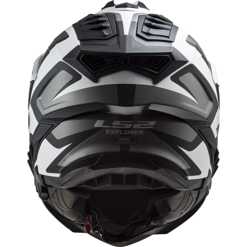 Casco da enduro LS2 MX701 Explorer Alter nero opaco e bianco