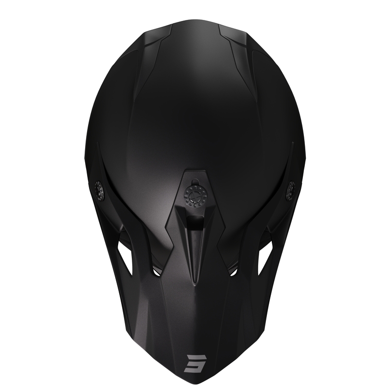 Casco da motocross per bambini Shot Pulse Kid 2.0 nero opaco