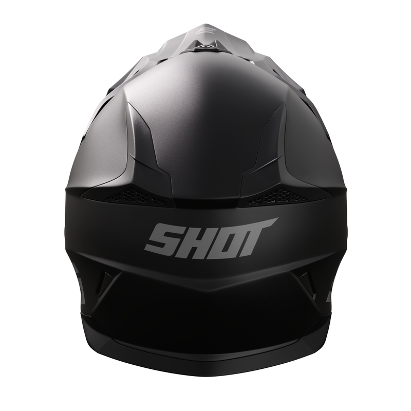 Casco da motocross per bambini Shot Pulse Kid 2.0 nero opaco