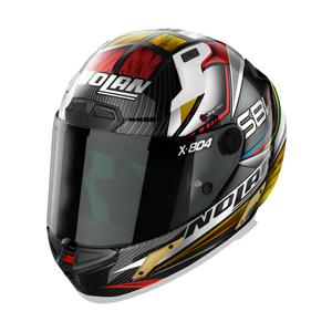 Nolan X-804 RS Ultra Carbon SBK casco moto integrale nero-rosso-oro