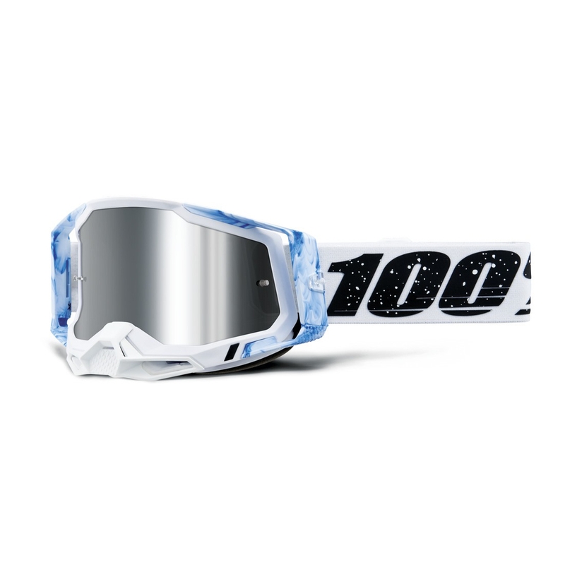 Occhiali da motocross 100% RACECRAFT Mixos argento plexi