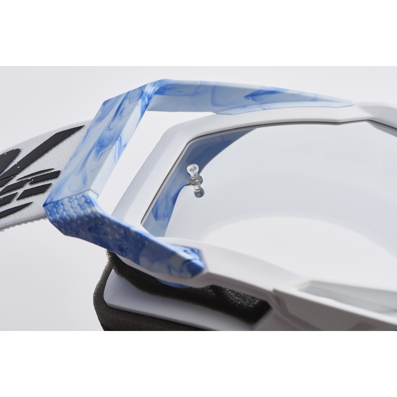 Occhiali da motocross 100% RACECRAFT Mixos argento plexi