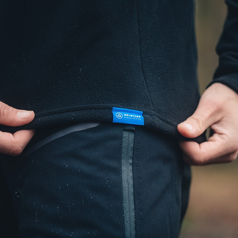 Oxford Advanced Micro Fleece 1/2 collo nero Fodera termica per giacca
