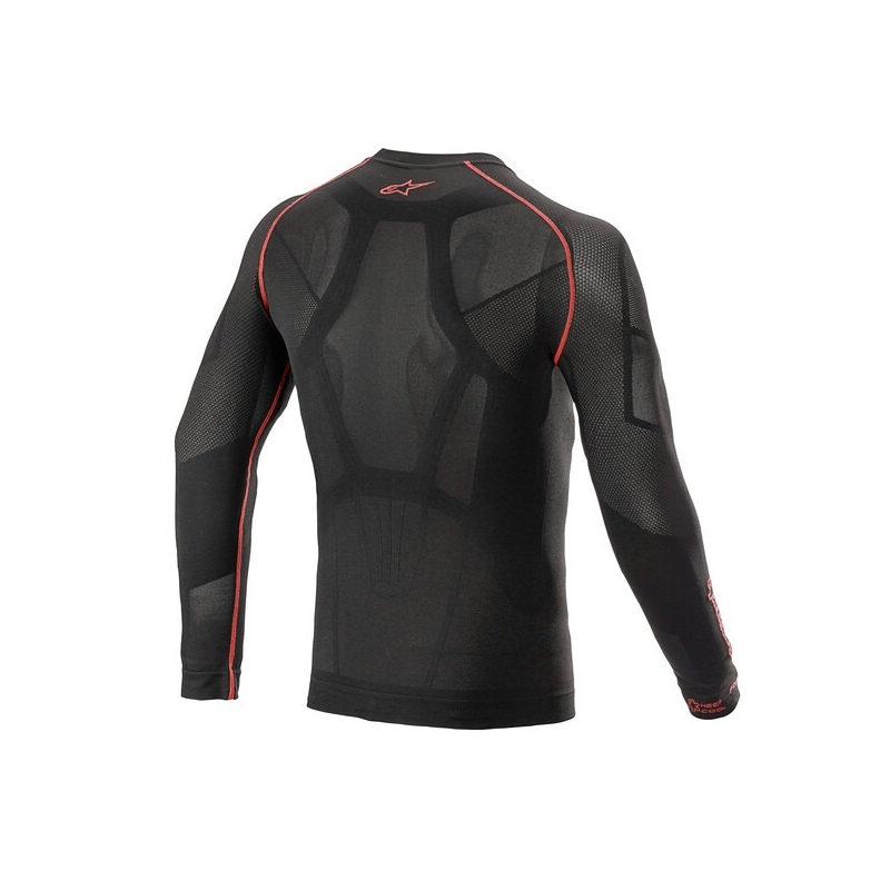 Alpinestars Ride Tech Summer maglia termica a maniche lunghe nera e rossa