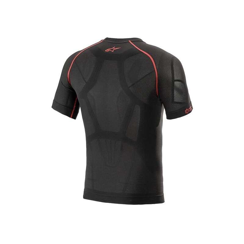 Alpinestars Ride Tech Summer maglia termica a maniche corte nera e rossa