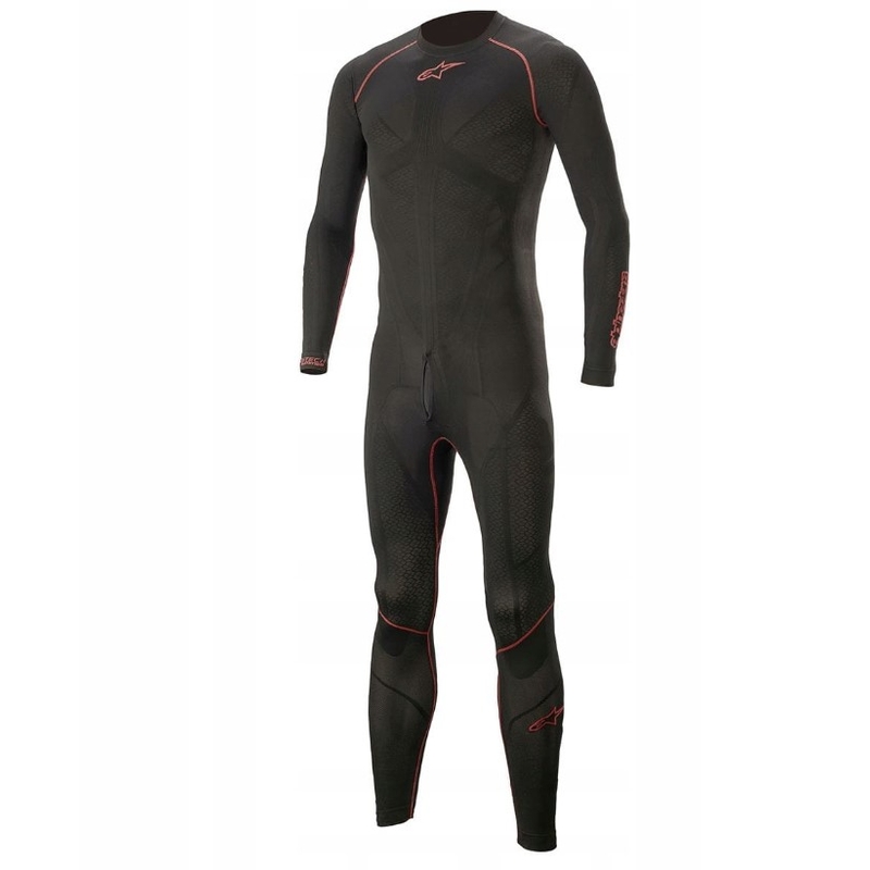 Alpinestars Ride Tech Lite 1 PC tuta termica nera e rossa
