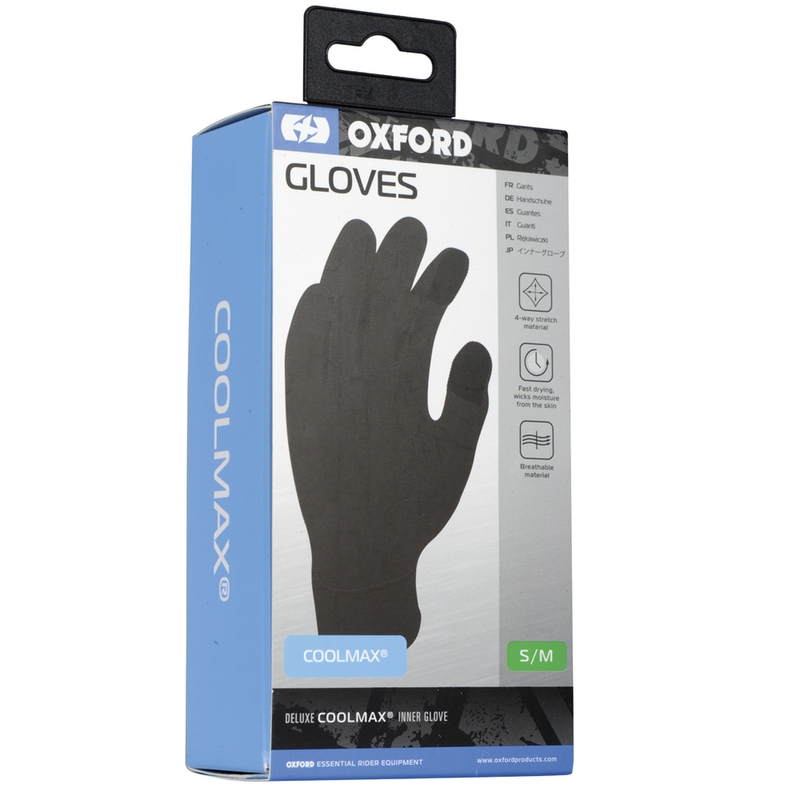 Inserti per guanti OXFORD Coolmax® nero