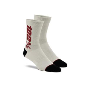 Calzini 100% - USA Rythym Merino Wool rosso argento