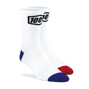 Calze 100%-USA Terrain MTB bianco